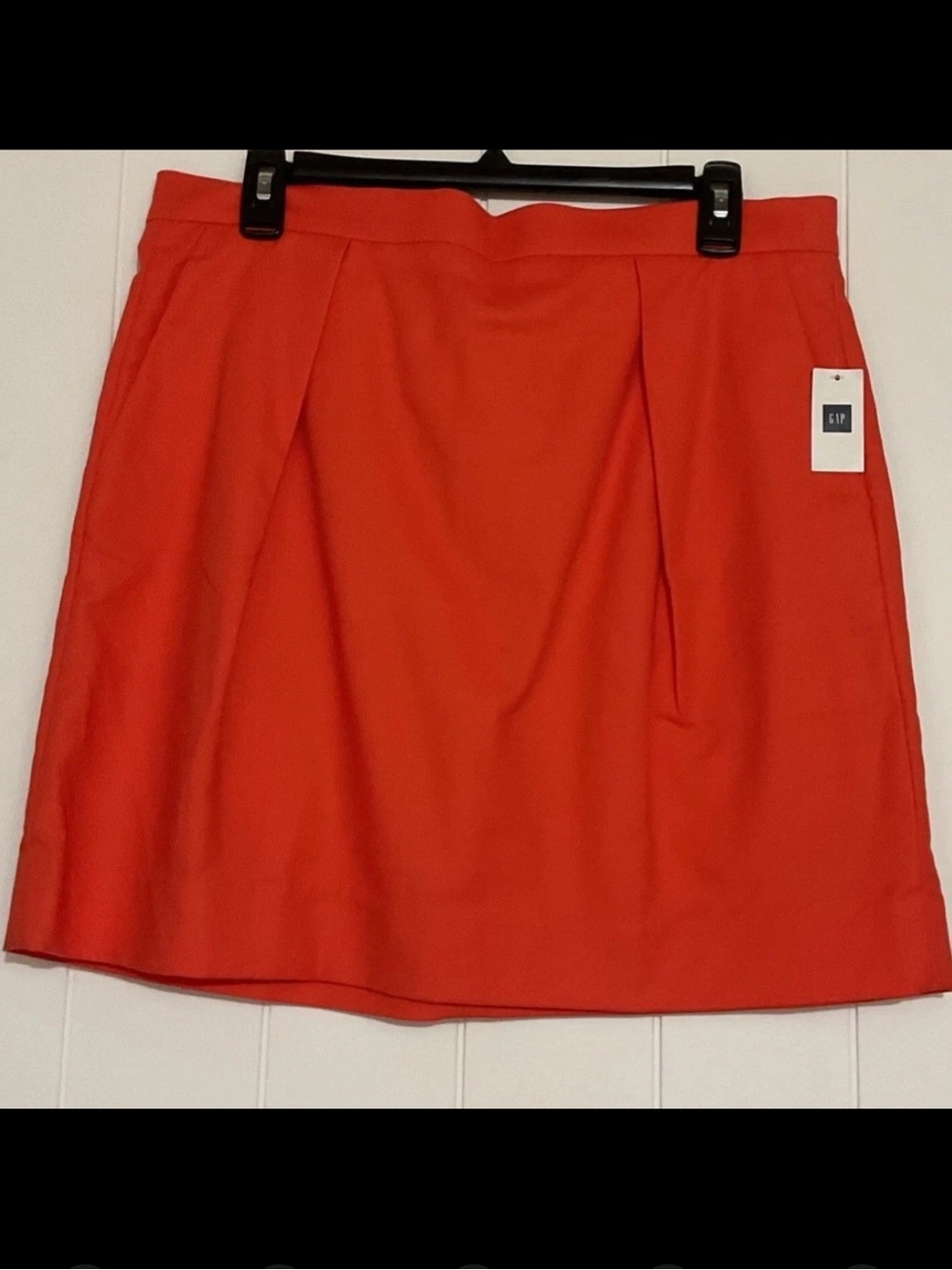 GAP Rust Orange Pleated Mini Skirt
